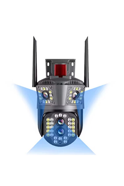 TodayShop WiFi Ultra HD 12MP Surveillance Camera - Outdoor/Indoor with 5X Zoo...