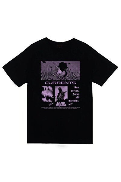 fame-stoned Trupa de muzică Tame Impala - Currents cu imprimeu Unisex bumbac ...
