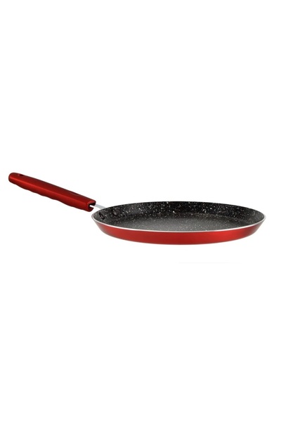 Perfect Home Red Line Metal Pancake Pan 24 cm with Non-Stick Coating Ideal fo...