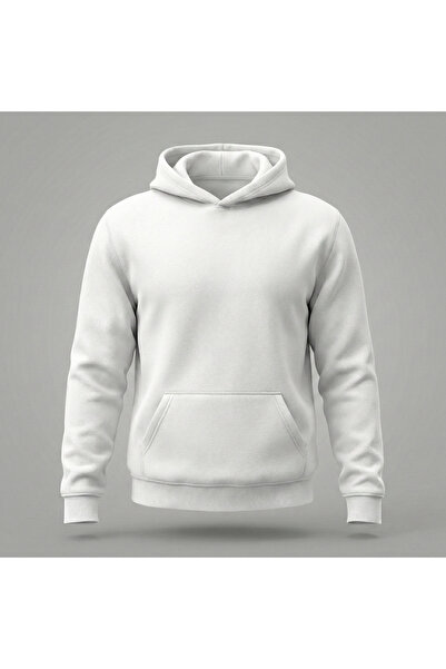 Velostra Unisex Unprinted Combed Cotton Inside Fleece-Lined K Hooded Sweatshirt