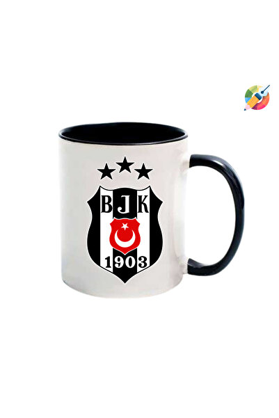 CERCİBAZAAR Beşiktaş Logolu Baskılı Kupa Bardak