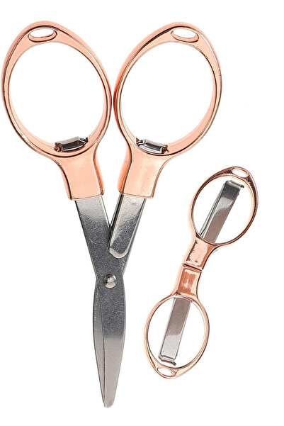 TechnoStation Küçük Katlanabilir Gözlük Şekilli Pratik Terzi Ev Ofis Makas Me...