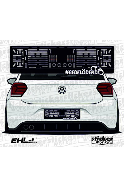 Sticker Works Pay on the Spot Takmatik Car License Plate Holder