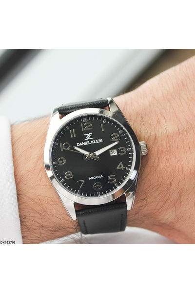 Daniel Klein Dk442793 Leather Band Men's Wristwatch