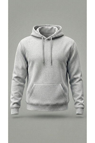 Velostra Unisex Unprinted Combed Cotton Inside Fleece-Lined K Hooded Sweatshirt