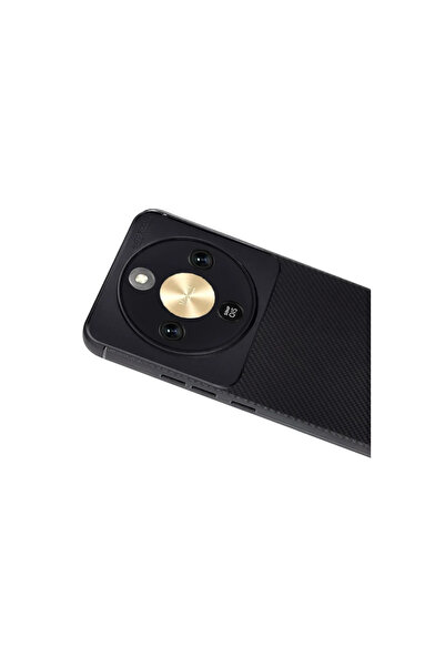 NewFace Huawei Honor Magic 8 Lite Karbon Silikon Case Kapak Siyah