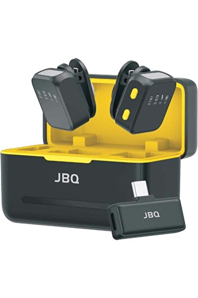 JBQ EchoFree Dual Wireless Lavalier Microphone - Noise Cancelling USB-C Mic f...