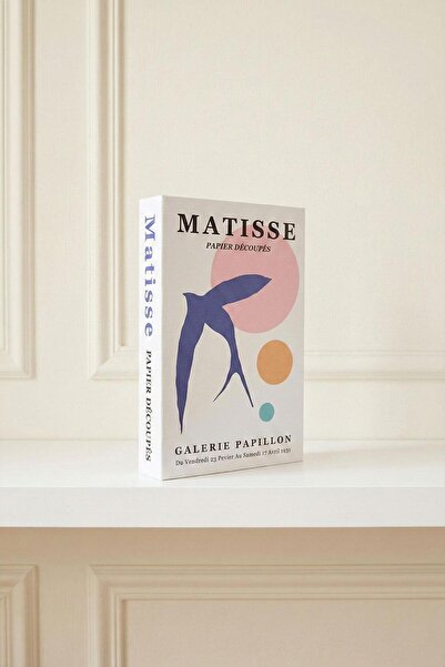 Buka Shops Henri Matisse Themed Decorative Book Box - Blue Birds and Abstract...