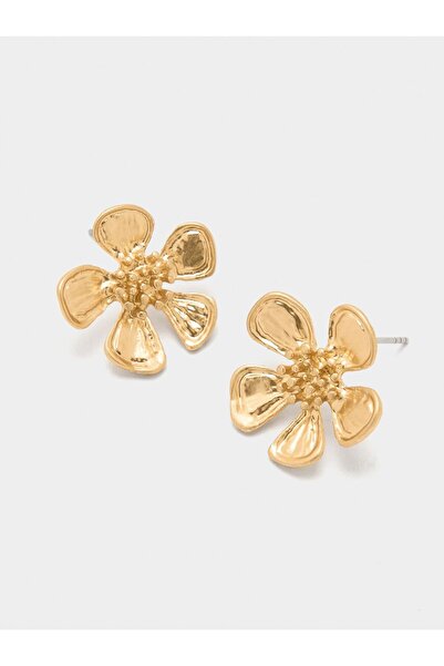 PARFOIS Kabartma Detaylı Çiçek Küpe