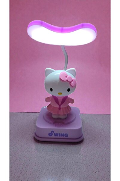 FAMEMUS ACCESSORY Hello Kitty Kendini Sallayan Model Masa Gece Lambası Boyut:...