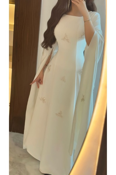 ALATHEER FASHION Soft dress with wide sleeves