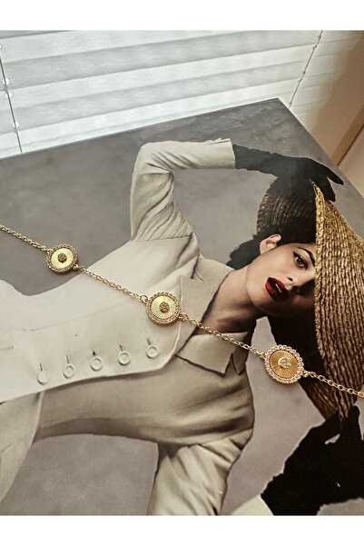 Milena Designer Store Milena Istanbul Gold Bracelet with Figure (Heart/Square...