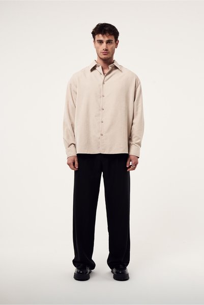 2512 Clothing Textured Washed Shirt