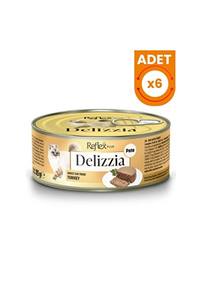 Reflex Plus Delizzia Kıyılmış Hindi Etli Yetişkin Konserve Kedi Maması 85 Gr ...