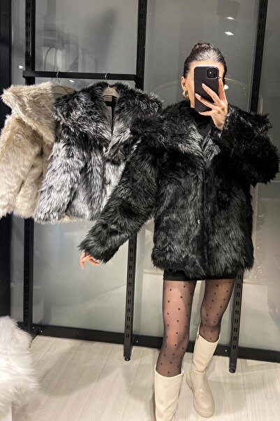 Red Balance بيونسيه معطف من الفرو الصناعي - أسود أسود