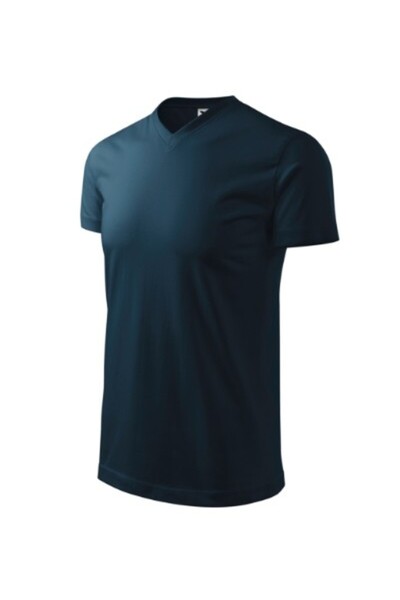 Malfini Tricou unisex, decolteu gros în V 111, albastru XL