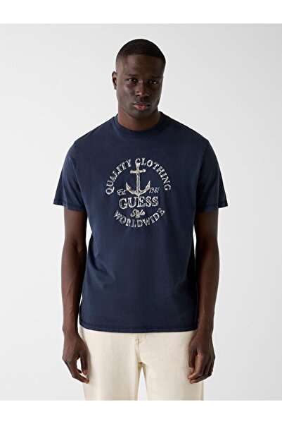 Guess Tricou pentru bărbați din jerseu cu croiala normală