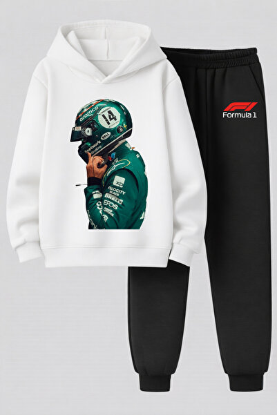 MAGORS Fernando Alonso Printed 3-Ply Quality Sweatshirt and Trackpants F1 Chi...