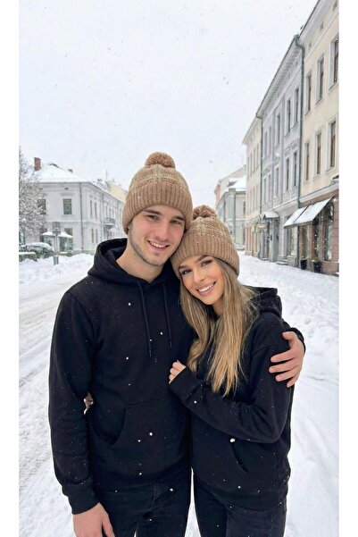 LAGRANZE Unisex 2-Piece Winter Beanie Set with Fleece Inside