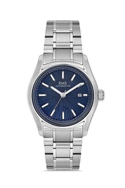 RMS Zeitmeister Rms.1.Ag2127.13 Men's Wristwatch with Calendar Crystal Glass ...
