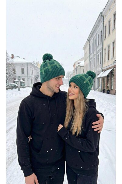 LAGRANZE Unisex 2-Piece Winter Beanie Set with Fleece Inside