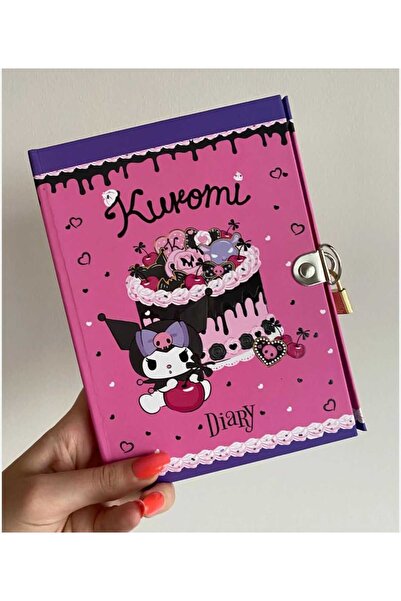 ÇEÇEN HOME Caiet de planificare zilnică Kuromi cu lacăt, Bloc de notițe, Jurn...