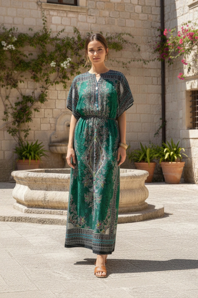AYMELEK Women's Dress Turkmen Gatow Gatowy Gotovy Gato Gatovy Koynek
