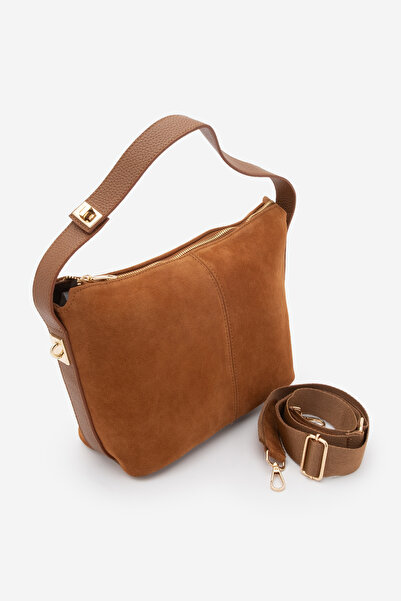 Marjin Geantă de mână și de umăr pentru femei, din piele naturală, cu fermoar...