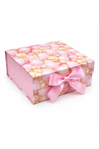 Inovius Balloons Pattern Gift Box 20x18x8cm - KRMS128