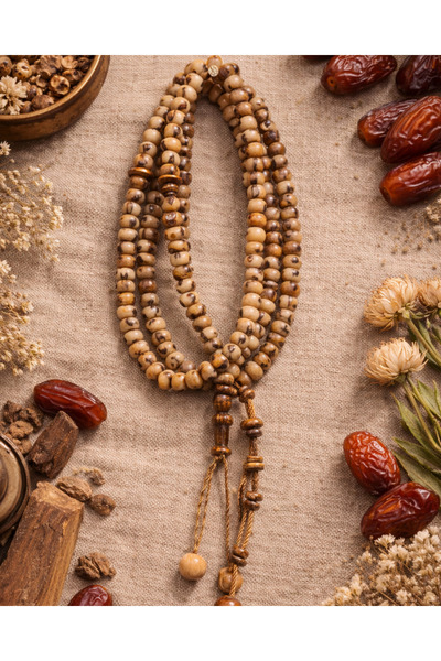 SUFİ TESBİH VE ESANS 99'lu Hurma Çekirdeği Tesbih - Hakiki Doğal Taneli Namaz...