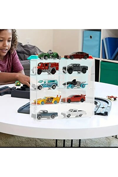 DenizCanlilari Model Sergi Kutuları, 8 Kapasiteli, Kapaklı Raflar