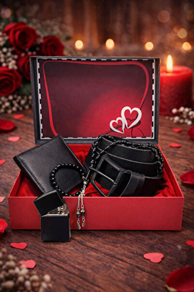 expreshediye Kişiye Özel İsimli Erkek Cüzdan Kemer Tesbih Çakmak Seti – Hediy...