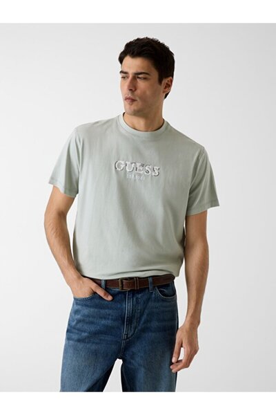 Guess Tricou pentru bărbați din jerseu cu croiala normală