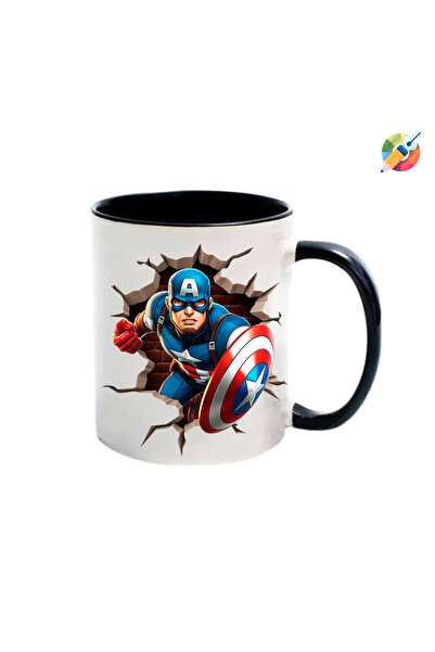 CERCİBAZAAR Captain America Special Printed Mug
