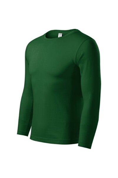 Malfini Unisex t-shirt, Progress LS P75, L Bottle green