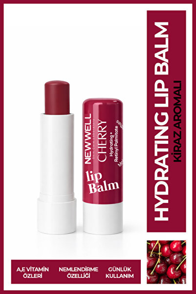 New Well Cherry Hydrating Lip Balm – Kiraz Aromalı Nemlendirici Dudak Bakım K...