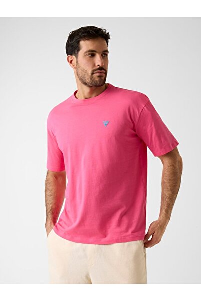 Guess Ανδρικό T-Shirt με κανονική εφαρμογή Mid Erkek