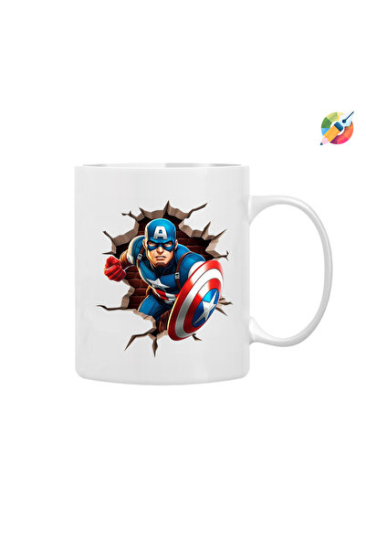 CERCİBAZAAR Captain America Special Printed Mug