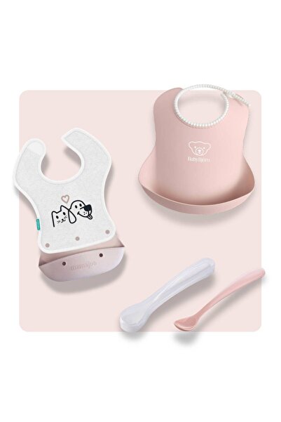 Mamajoo BabyBjörn & 3'lü Beslenme Seti - Powder Pink