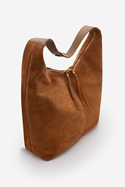 Marjin Geantă de umăr pentru femei, din piele naturală, cu fermoar, din piele...