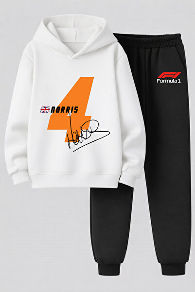 MAGORS Lando Norris Printed 3-Ply Quality Sweatshirt and Trackpants F1 Childr...