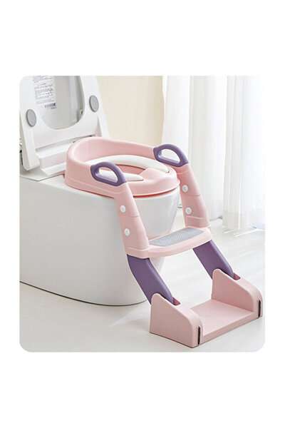 Blooming Plus Konforlu Geçiş: 2'si 1 Arada Merdivenli Çocuk Klozet Adaptörü
