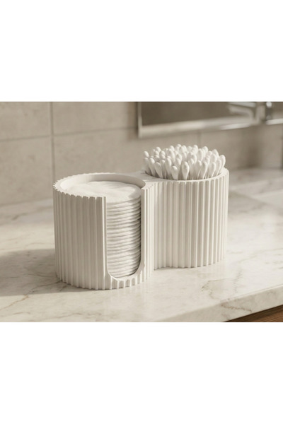 SZD Design Modern Makeup Cotton and Swab Holder