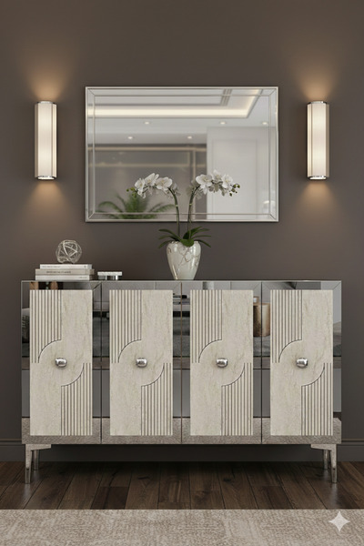 YUMEDİ DESİGN KA1216BTS - TEMTEM KONSOL ,TV SEHPASI , ÇOK AMAÇLI DOLAP,KAHVE ...