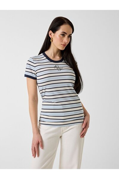 Guess Jersey Women's Modal Blended Slim Fit T-Shirt