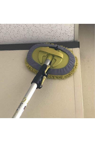 DOCAZOO Комплект телескопична дръжка и мека четка DocaPole, алуминий/микрофиб...