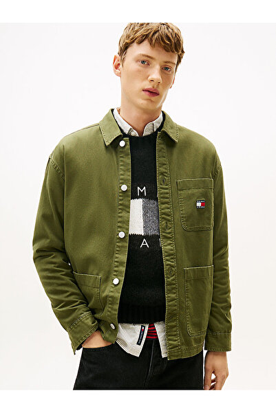 Tommy Hilfiger Erkek TJM Relaxed Fit Linear Logo Detaylı T-shirt