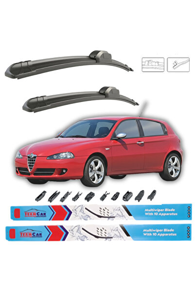 TEAMCAR Υαλοκαθαριστήρες Alfa Romeo 147 (937) 5 πόρτες 2005-2010 εμπρός σετ