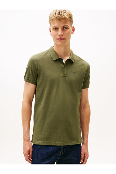 Tommy Hilfiger Erkek TJM Placket Slim Fit Polo Yaka T-shirt