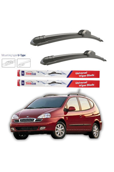 TEAMCAR Ștergătoare de parbriz Daewoo Tacuma 2000-2004 – Set față plată